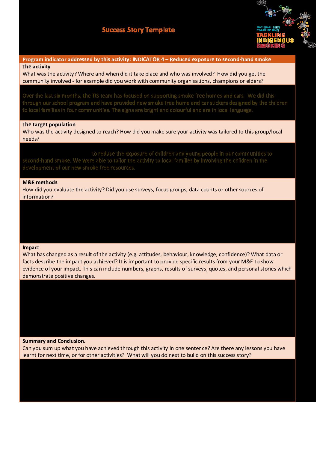 Team Success Story Examples